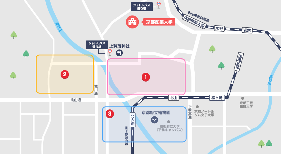 京都産業大学周辺地図